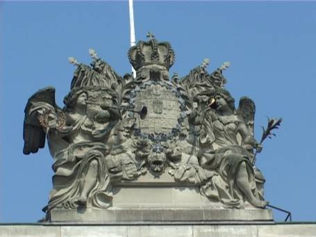 Wesel : Berliner-Tor-Platz, Berliner Tor, Krone und Wappenschild
